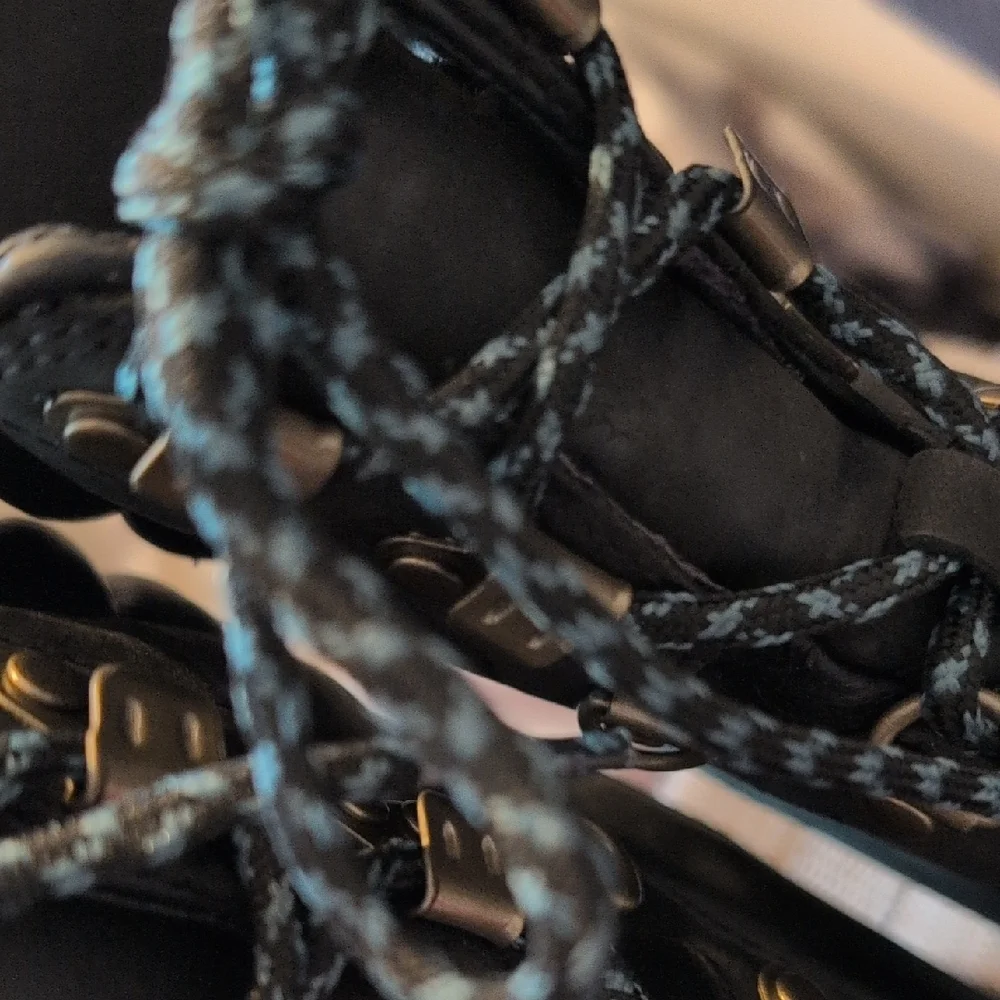 Sorel Black Lace-Up Wedge Boots - Picture 5 of 12